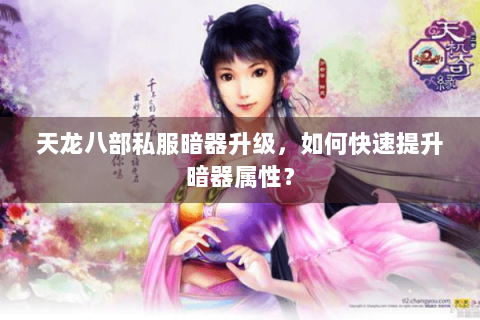 天龙八部私服暗器升级,如何快速提升暗器属性? 天龙八部私服暗器升级,如何快速提升暗器属性?