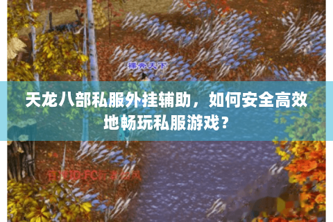 天龙八部私服外挂辅助,如何安全高效地畅玩私服游戏? 天龙八部私服外挂辅助,如何安全高效地畅玩私服游戏?