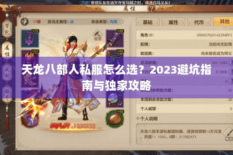 天龙八部人私服怎么选?2023避坑指南与独家攻略 天龙八部人私服怎么选?2023避坑指南与独家攻略