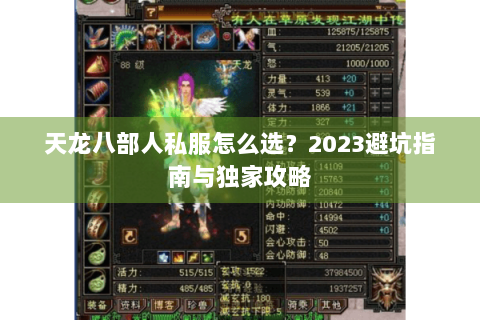 天龙八部人私服怎么选?2023避坑指南与独家攻略 天龙八部人私服怎么选?2023避坑指南与独家攻略