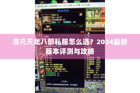 非凡天龙八部私服怎么选？2024最新版本评测与攻略