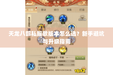 天龙八部私服歌版本怎么选？新手避坑与升级指南