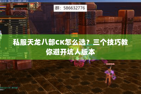 私服天龙八部CK怎么选？三个技巧教你避开坑人版本