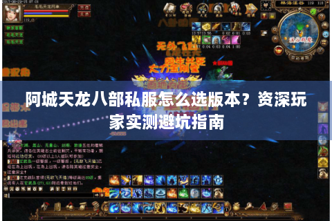 阿城天龙八部私服怎么选版本?资深玩家实测避坑指南 阿城天龙八部私服怎么选版本?资深玩家实测避坑指南