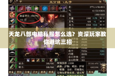 天龙八部电脑私服怎么选?资深玩家教你避坑三招 天龙八部电脑私服怎么选?资深玩家教你避坑三招