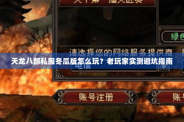 天龙八部私服冬瓜版怎么玩?老玩家实测避坑指南 天龙八部私服冬瓜版怎么玩?老玩家实测避坑指南