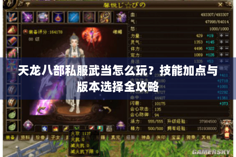 天龙八部私服武当怎么玩?技能加点与版本选择全攻略 天龙八部私服武当怎么玩?技能加点与版本选择全攻略