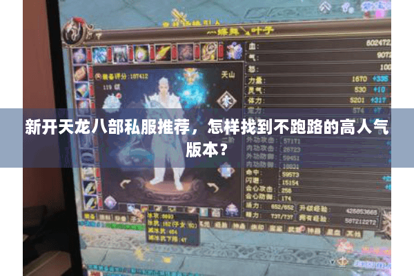 新开天龙八部私服推荐，怎样找到不跑路的高人气版本？