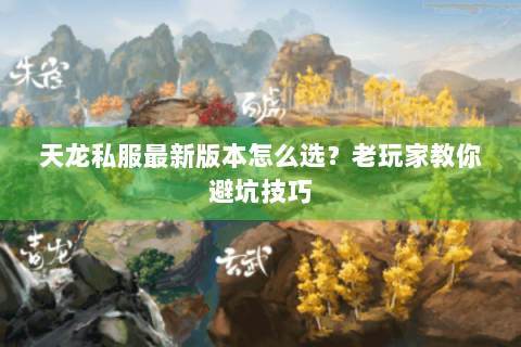 天龙私服最新版本怎么选？老玩家教你避坑技巧