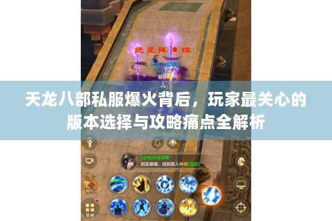 天龙八部私服爆火背后,玩家最关心的版本选择与攻略痛点全解析 天龙八部私服爆火背后,玩家最关心的版本选择与攻略痛点全解析