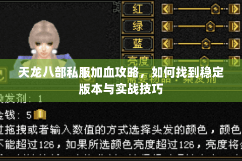 天龙八部私服加血攻略,如何找到稳定版本与实战技巧 天龙八部私服加血攻略,如何找到稳定版本与实战技巧