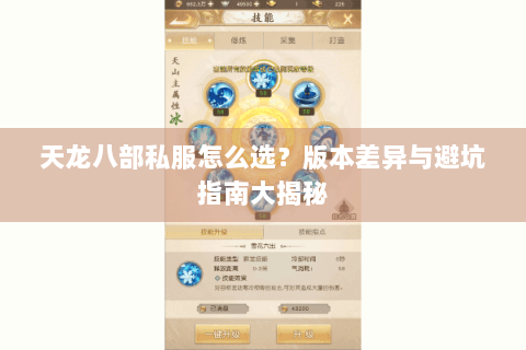 天龙八部私服怎么选?版本差异与避坑指南大揭秘 天龙八部私服怎么选?版本差异与避坑指南大揭秘