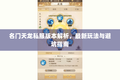 名门天龙私服版本解析，最新玩法与避坑指南
