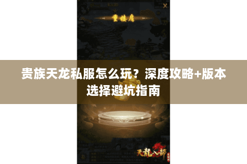 贵族天龙私服怎么玩？深度攻略+版本选择避坑指南