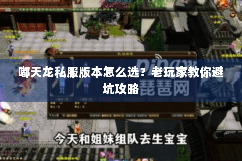 嘟天龙私服版本怎么选？老玩家教你避坑攻略