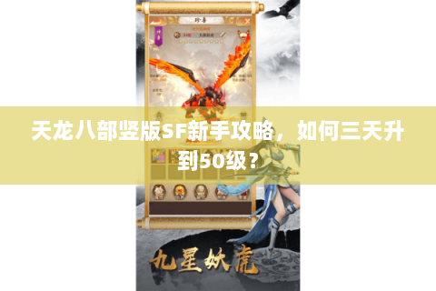天龙八部竖版SF新手攻略，如何三天升到50级？