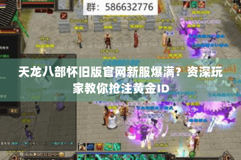 天龙八部怀旧版官网新服爆满？资深玩家教你抢注黄金ID