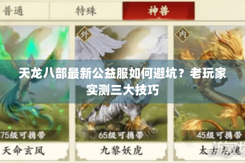 天龙八部最新公益服如何避坑?老玩家实测三大技巧 天龙八部最新公益服如何避坑?老玩家实测三大技巧