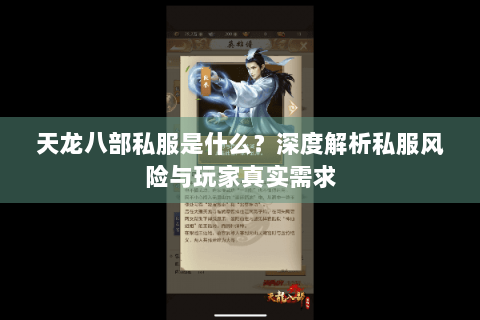 天龙八部私服是什么？深度解析私服风险与玩家真实需求