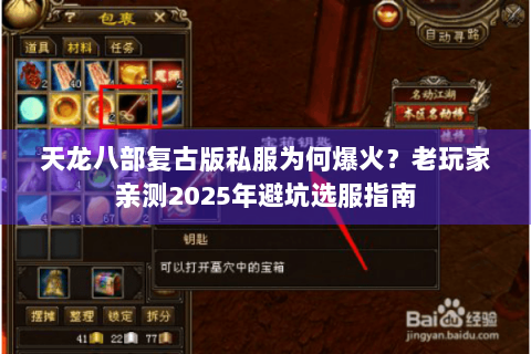 天龙八部复古版私服为何爆火？老玩家亲测2025年避坑选服指南
