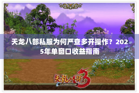 天龙八部私服为何严查多开操作？2025年单窗口收益指南