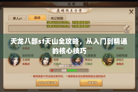 天龙八部sf天山全攻略,从入门到精通的核心技巧 天龙八部sf天山全攻略,从入门到精通的核心技巧