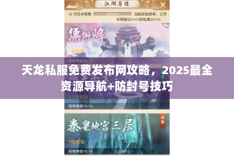 天龙私服免费发布网攻略，2025最全资源导航+防封号技巧