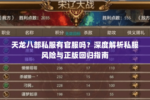 天龙八部私服有官服吗?深度解析私服风险与正版回归指南 天龙八部私服有官服吗?深度解析私服风险与正版回归指南