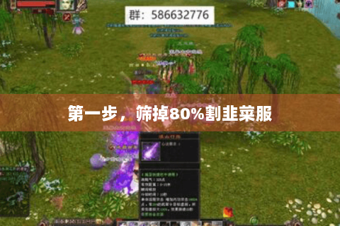 第一步,筛掉80%割韭菜服 第一步,筛掉80%割韭菜服