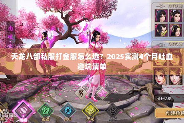 天龙八部私服打金服怎么选？2025实测4个月吐血避坑清单