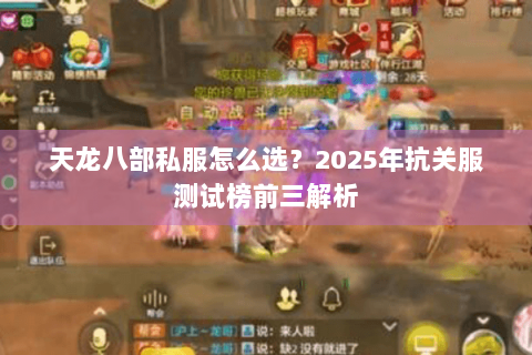 天龙八部私服怎么选?2025年抗关服测试榜前三解析 天龙八部私服怎么选?2025年抗关服测试榜前三解析