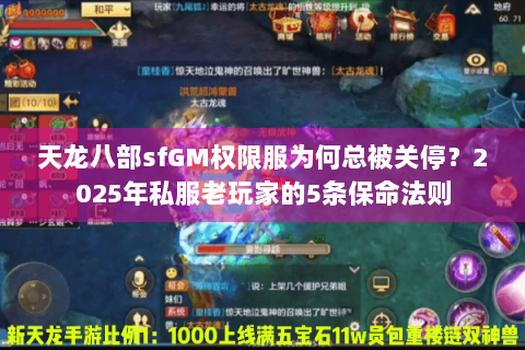 天龙八部sfGM权限服为何总被关停？2025年私服老玩家的5条保命法则