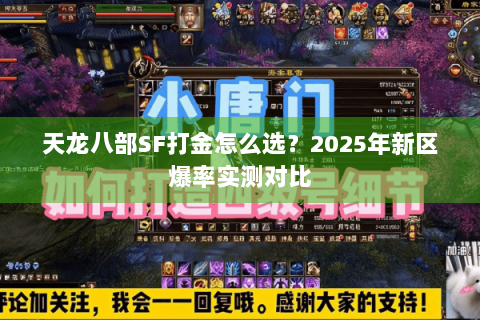 天龙八部SF打金怎么选？2025年新区爆率实测对比
