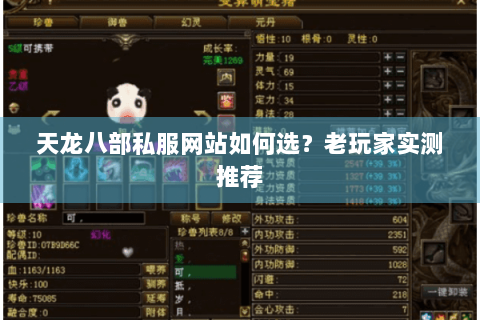 天龙八部私服网站如何选？老玩家实测推荐