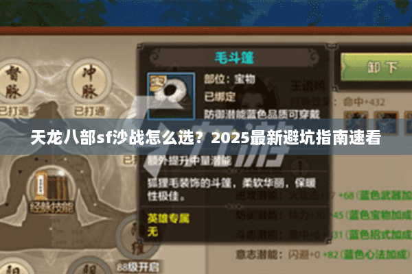 天龙八部sf沙战怎么选?2025最新避坑指南速看 天龙八部sf沙战怎么选?2025最新避坑指南速看