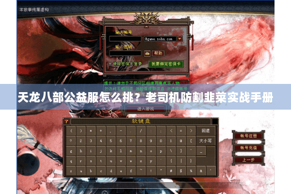 天龙八部公益服怎么挑?老司机防割韭菜实战手册 天龙八部公益服怎么挑?老司机防割韭菜实战手册