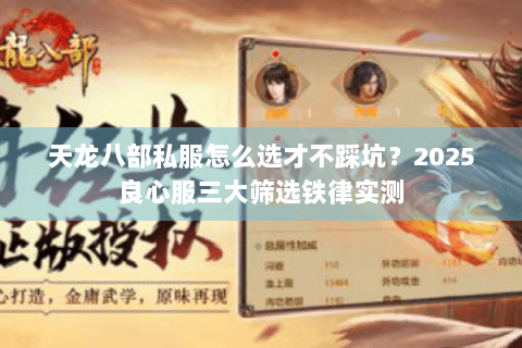 天龙八部私服怎么选才不踩坑？2025良心服三大筛选铁律实测