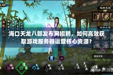 海口天龙八部发布网招聘,如何高效获取游戏服务器运营核心资源? 海口天龙八部发布网招聘,如何高效获取游戏服务器运营核心资源?