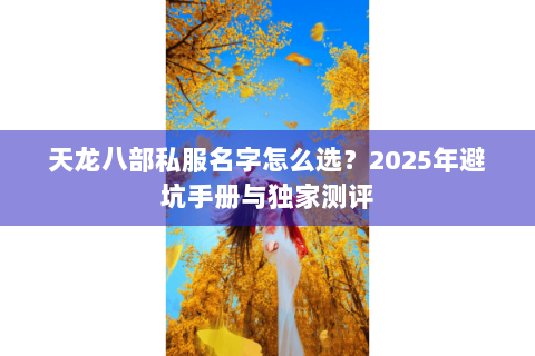 天龙八部私服名字怎么选？2025年避坑手册与独家测评