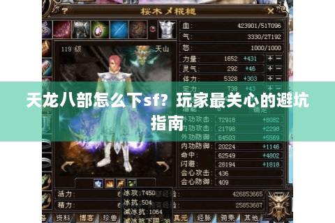 天龙八部怎么下sf？玩家最关心的避坑指南