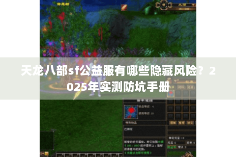 天龙八部sf公益服有哪些隐藏风险？2025年实测防坑手册