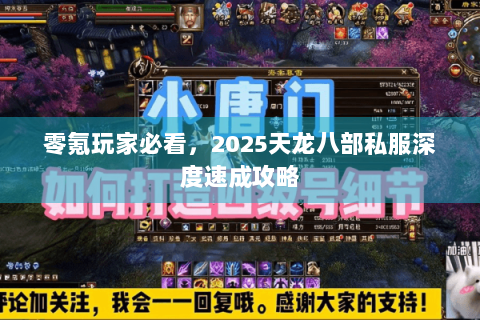 零氪玩家必看，2025天龙八部私服深度速成攻略