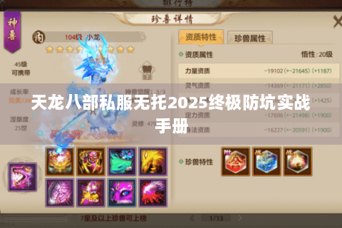 天龙八部私服无托2025终极防坑实战手册