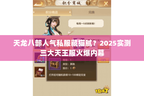 天龙八部人气私服藏猫腻？2025实测三大天王服火爆内幕