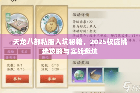 天龙八部私服入坑秘籍，2025权威挑选攻略与实战避坑