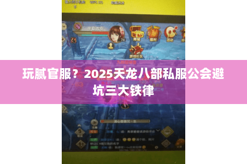 玩腻官服?2025天龙八部私服公会避坑三大铁律 玩腻官服?2025天龙八部私服公会避坑三大铁律
