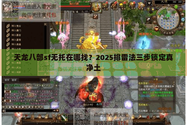 天龙八部sf无托在哪找？2025排雷法三步锁定真净土