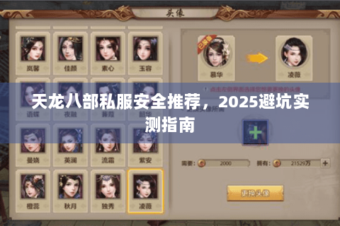 天龙八部私服安全推荐，2025避坑实测指南