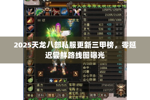 2025天龙八部私服更新三甲榜,零延迟尝鲜路线图曝光 2025天龙八部私服更新三甲榜,零延迟尝鲜路线图曝光