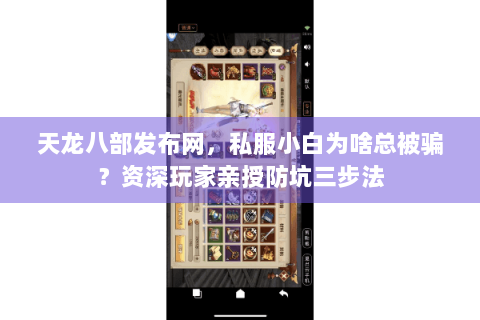天龙八部发布网，私服小白为啥总被骗？资深玩家亲授防坑三步法